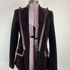 Vivienne Westwood “man” deep purple/Brown Velvet Women's Jacket